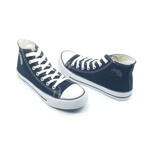 Sneaker Πάνινο Ψηλό Τύπου Σταράκι - Image 3